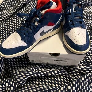 Jordan Nike Blue and Red women’s sneakers